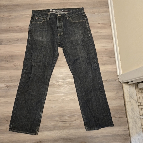 Tommy Hilfiger Other - Tommy Hilfiger FREEDOM Dark Washed Blue Whiskered Boot Cut Size 36/32